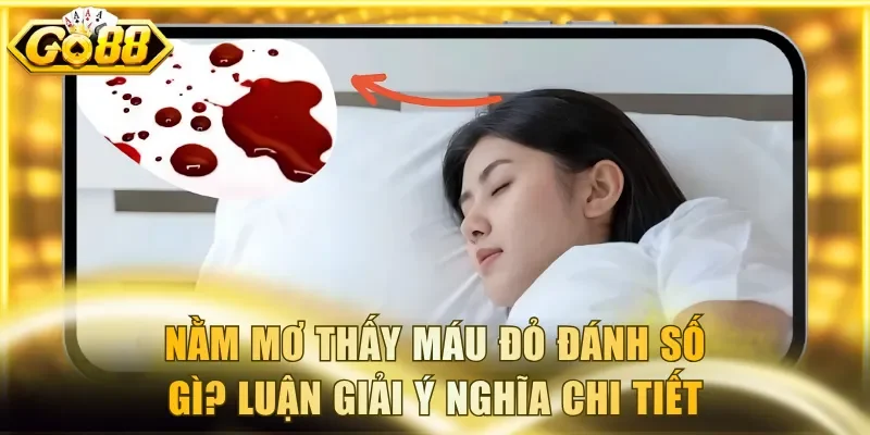 Nằm mơ thấy máu đỏ đánh số gì