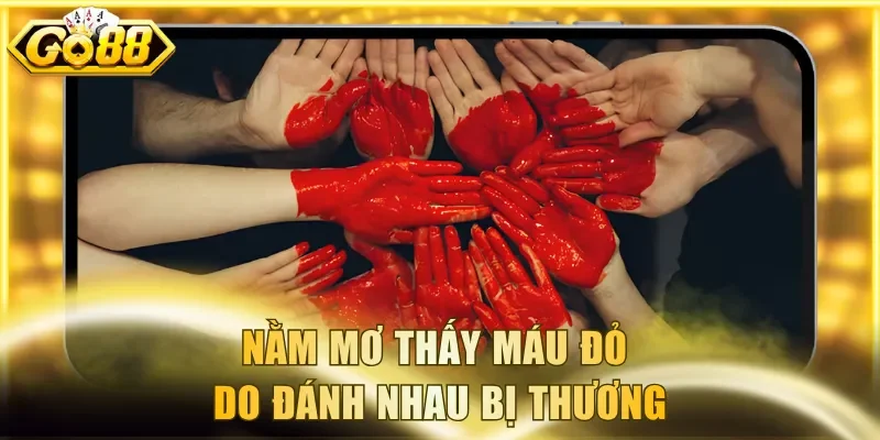 Nằm mơ thấy máu đỏ do đánh nhau bị thương