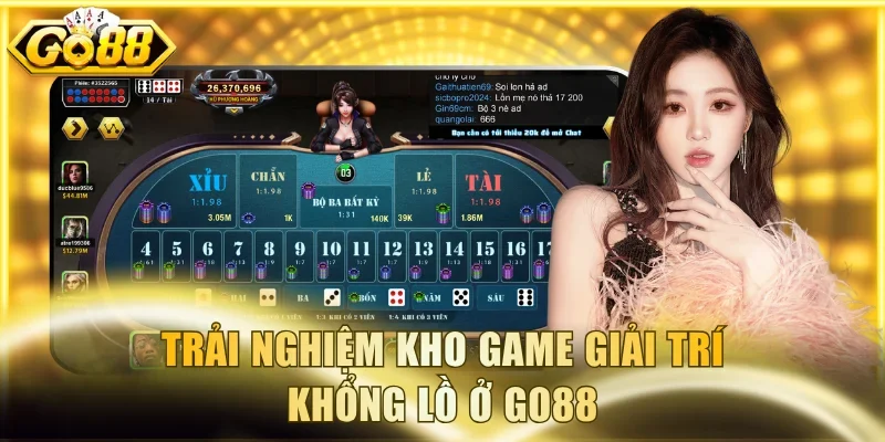 Trải nghiệm kho game giải trí khổng lồ ở Go88